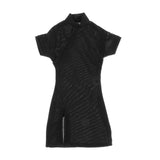 Maxbell 1:6 Scale Women Cheongsam Dress Cosplay for 12'' Action Figure Body Dress up Black
