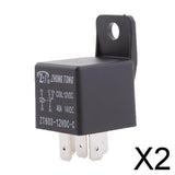Maxbell 2x12V 40A 5-Pin SPDT Contacts Automotive Changeover Relay With Bracket