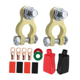 Maxbell Generic Battery Terminal Connectors Set Sturdy Spare Parts for Car Boat without Brush