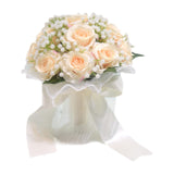 Maxbell Wedding Bouquet for Bride Artificial Silk Flowers Elegant Bridesmaid Bouquet Champagne