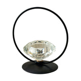 Maxbell Candle Holder Portable Metal Artwork Candle Sconce for Fireplace Porch Hotel black