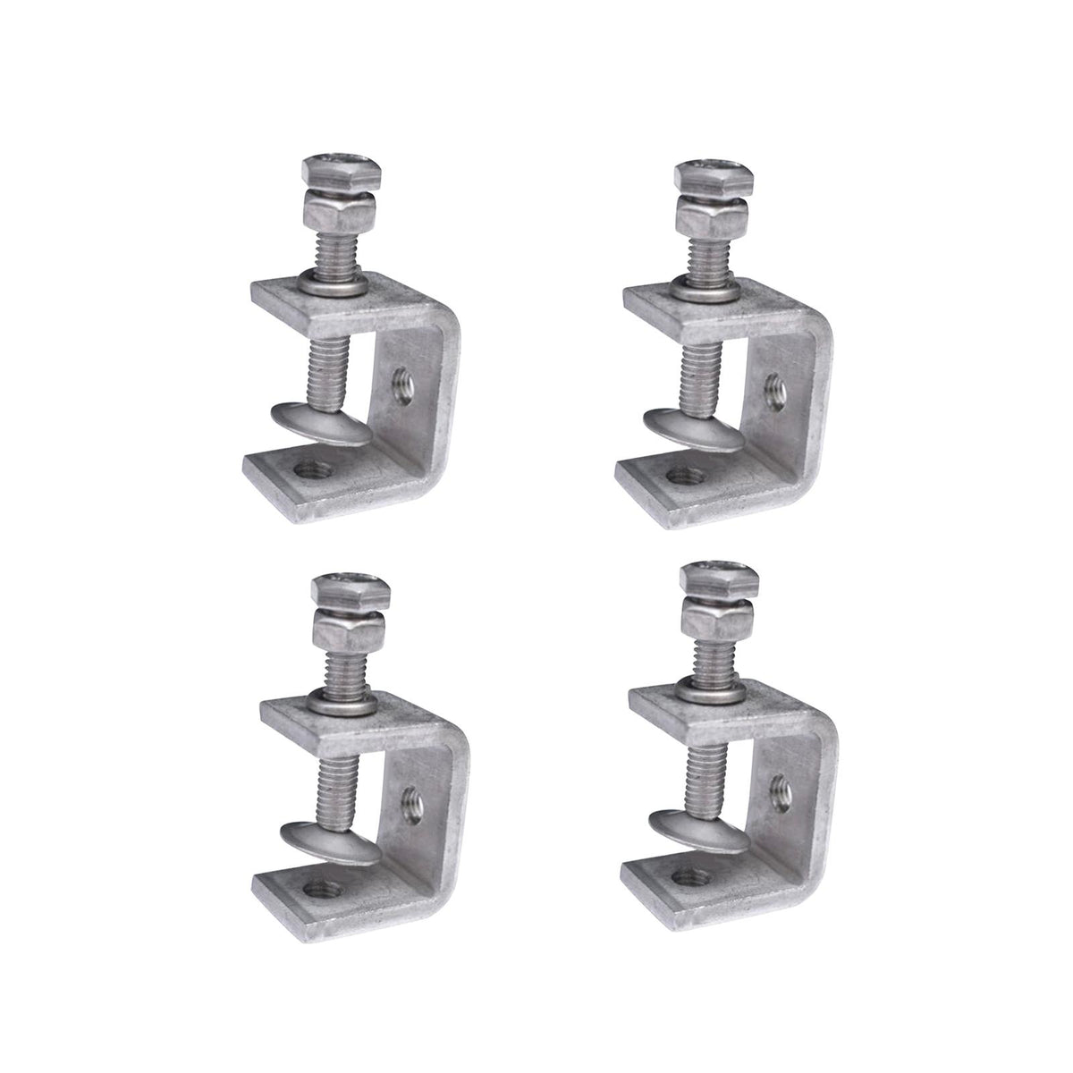 Maxbell 4 Pieces Stainless Steel C Clamp Tiger Clamp for Mounting Carpenter Building