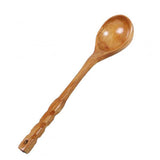 Maxbell Natural Wooden Spoon, Classic Wooden Tableware Kitchen Soup Spoon, Porridge, Kitchen Sauces Soups Cooking Tools - Aladdin Shoppers