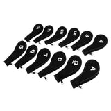 Maxbell A-SW Neoprene Zipper Golf Club Head Cover Interchangeable Number Tags Black - Aladdin Shoppers