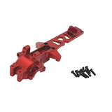 Maxbell 1:16 RC Car Gearbox Cover Metal Rear for 16209 16210 Hobby Car DIY Accessory Red