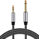 Maxbell 1/4 Mono to 3.5mm Stereo Cable 1/4 inch TS to 3.5mm TRS Cable for Amplifier
