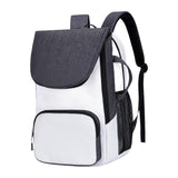 Tennis Racquet Rucksack Carrying Bag Outdoor Sports Travel Racquet Sport Bag white