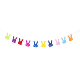 Maxbell 10 Pieces Bunting Garland Bunny Bear Hanging Banner Color Rabbit - Aladdin Shoppers