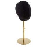 Maxbell Suede Cork Mannequin Head Hat Rack Cap Wig Holder Display Stand Model Set