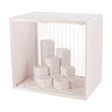 Maxbell Showcase Stackable Dustproof Figures Display Stand Storage Case Display Case white