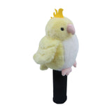 Maxbell Plush Parrot Driver Head Cover Scratch Resistant Present Cute Golf Headcover Yellow