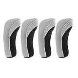 Maxbell Maxbell 4Pcs Golf Club Head Cover Headcovers with Interchangeable Number Tags Gray