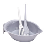 Maxbell Hair Coloring Tool Dye Brush Hair Dye Brush and Bowl Set for DIY Hair Dyeing Grey