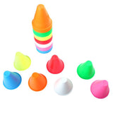 Maxbell 35Pcs Bright Color Slalom Cones for Slalom Skating Cone Skating