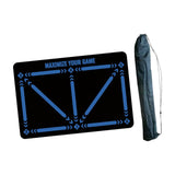 Maxbell Football Footstep Training Mat Carpet Football Training Mat for Home Use Kid Blue