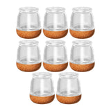 Maxbell 8Pcs Chair Leg Floor Protectors Carpet Nonslip Furniture Leg Cover Pads Caps Clear