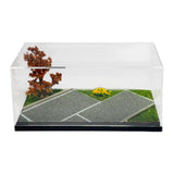 1:64 Diorama Car Display Case Tabletop Decor Toy Car Parking Lot Scene Model