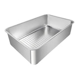 Maxbell Cat Litter Box Detachable Open Top Anti Splashing Bedpan Kitten Potty Toilet B