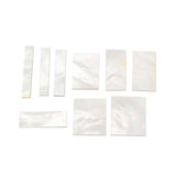 Maxbell White Mother of Pearl Shell Guitar Block Blank Fretboard Inlay Material Set