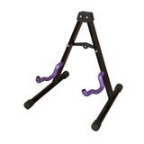 Maxbell Guitar Stand Bass Classic Banjo Guitar Stand for Multiple Guitars Bass Banjo purple handle