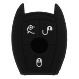 Maxbell 2xSilicone Key Fob 3 Button Case Cover Skin for  C200 Black