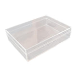 Maxbell Transparent Storage Box Candy Organizer Portable Container Food Serving Tray