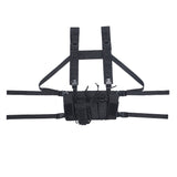 Maxbell Combat Training Shooting Hunting Outdoor Molle Vest Pouch Chest Rig Black