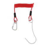 Maxbell Maxbell Scuba Diving Dive Reef Hook with Retractable Coil Lanyard Attachment red