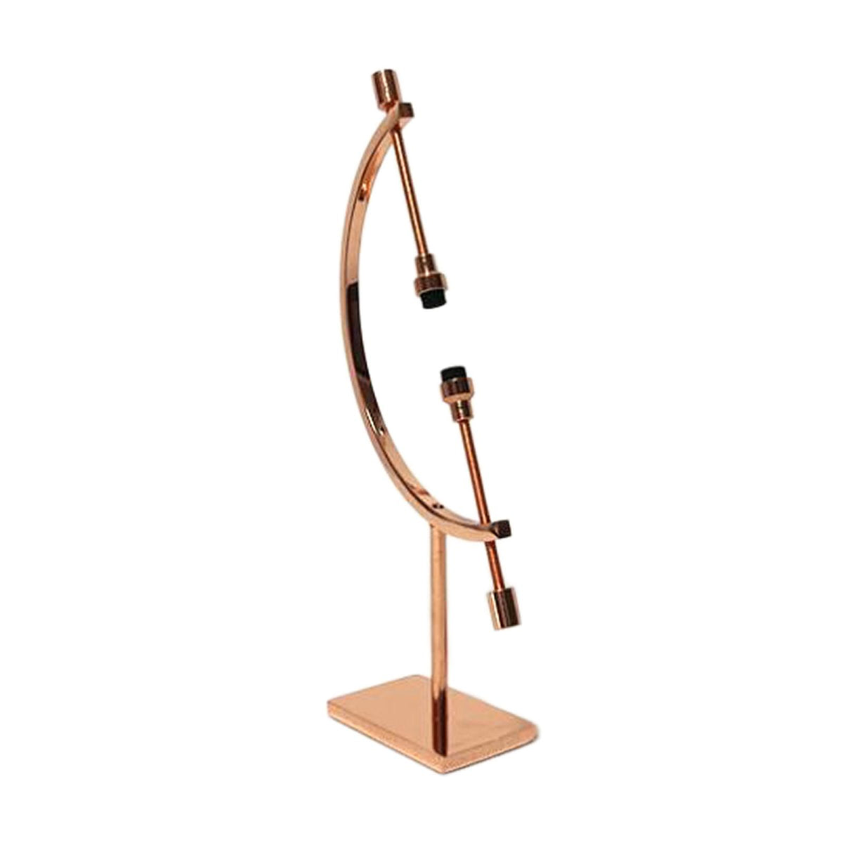 Sphere Holder Display Stand Ornament Glass Ball Holder for Living Room RoseAureate10x4x15cm
