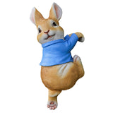 Maxbell 4x Exquisite Rabbit Ornaments Garden Statue Figurines for Outdoor Indoor