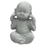 Maxbell 2x Monk Statue Small Buddha Little Monk Car Accessories Ornaments