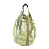 Maxbell Mesh Shower Tote Bag Convenient Portable for Camping Accessories Beach Green