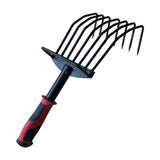 Maxbell Hand Rake Versatile Ergonomic Handle Small Leaf Rake for Yard Patio Backyard