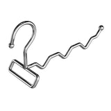 Maxbell Foldable Clothes Drying Rack Sturdy Coat Hanger for Bedroom Balcony Bathroom 23x15cm Silver
