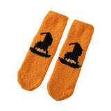 Maxbell Slipper Grip Soft Socks Casual Womens Fuzzy Socks for Friends Birthday Lover Orange