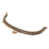 Maxbell 16.5/20cm Metal Frame Kiss Clasp Lock Handle Arch for Handbag Purse Bronze
