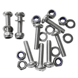 Maxbell Maxbell 8 Pieces Durable Stainless Steel Kayak Canoe Boat Screws Bolt Nuts Hardware Kit M6