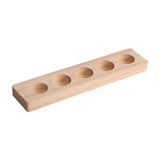 Maxbell Essential Oil Bottles Wooden Storage Display Stand 5 Slot for Anniversaries