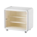 Maxbell Action Figure Display Case Cabinet Toys Miniatures Models Cars Organizer Box White