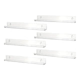 Maxbell Acrylic Vinyl Records Shelves Stylish for Picture Magazines Kids Bookshelves 4 inch