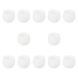 Maxbell 12 Pieces Small Flower Pots Simple Containers for Yard Balcony Indoor Plants White