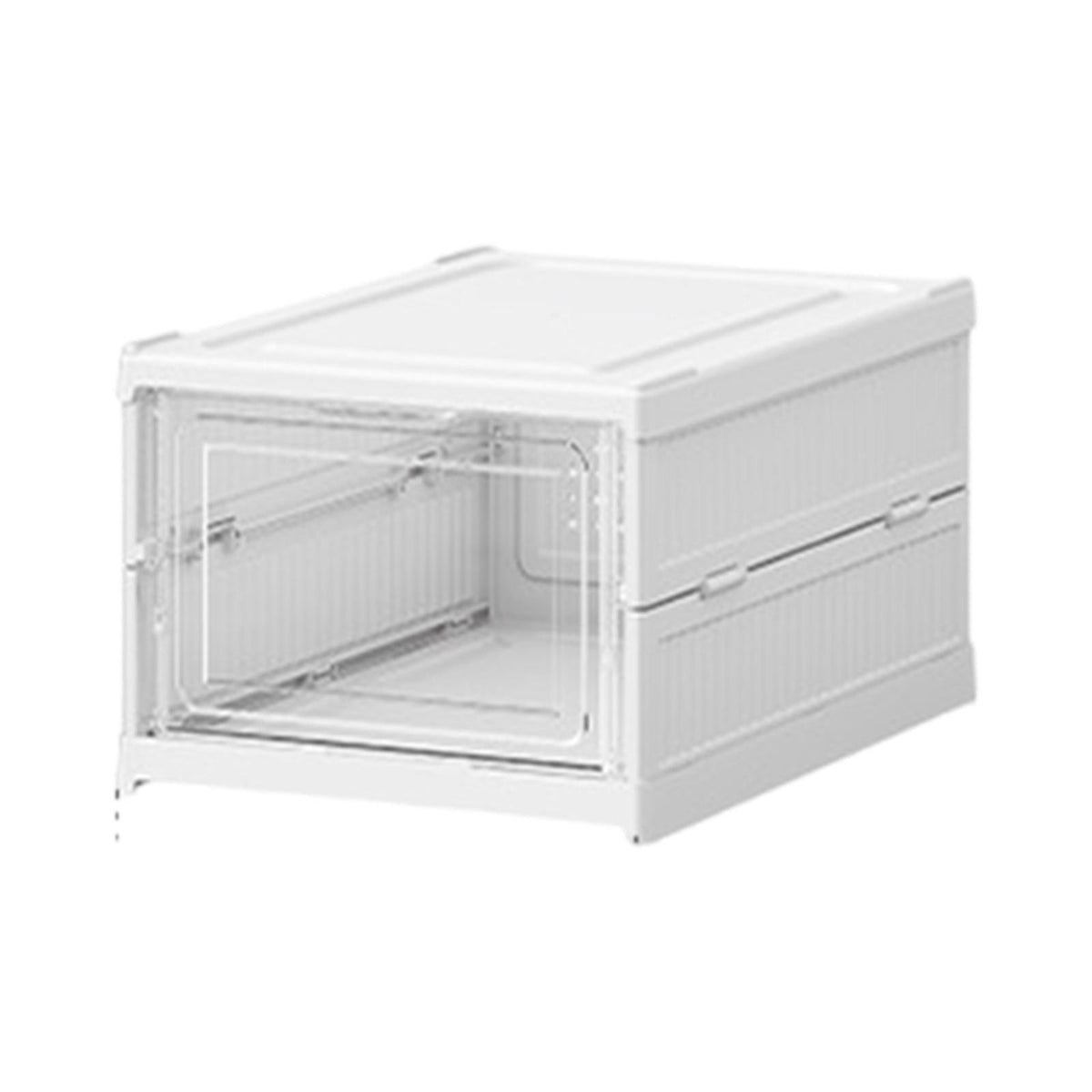 Maxbell Maxbell Foldable Shoe Rack Portable Folding Shoe Rack Clear Cabinet Bin for Entryway 1 Layer