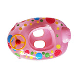 Maxbell Maxbell Kids Swimming Pool Floats Cute with Seat Swimming Rings for Children Child Summer Pink Boat