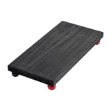 Maxbell Wooden Cosmetic Stand Sturdy Pedestal Stand for Dresser Countertop Dormitory Large Black