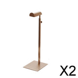 Maxbell 2xMetal Purse Display Stand Adjustable Handbag Rack Holder Silver Rose Gold