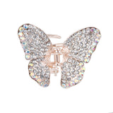 Maxbell Ladies' Rhinestone Butterfly Spring Hair Claw Clip Clamp Small Clear
