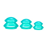 Maxbell 3x Massage Cup for Body Relaxation Massaging Face Deep Tissue Green