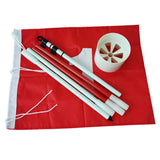 4 Sets Backyard Practice Golf Hole Pole Flag Cup Stick Pole Putting Green