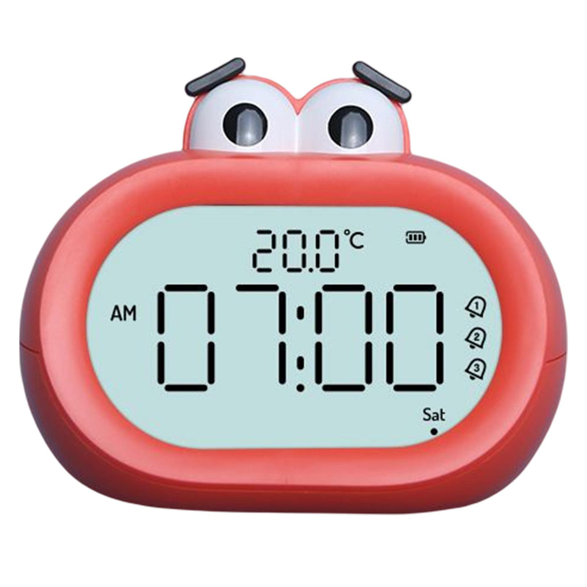 Maxbell Maxbell Large Kids Alarm Clock Calendar with Night Lights Gift Table Smart LED Red
