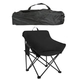 Maxbell Folding Camping Chair Heavy Duty Lightweight Beach Chair for Park BBQ Picnic Black L